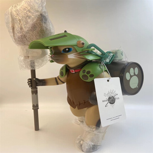 正版环球影城eva怪物猎人艾露猫爆米花桶限量版玩具手办塑胶摆件