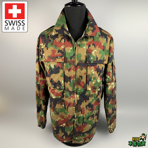 vintage瑞士原装进口原品公发军版m70/83血腥迷彩战斗服上衣夹克