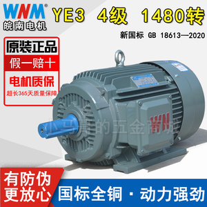 安徽皖南电机WNM三相异步电动机YE3新国标YE5一级能效YE4二级能效