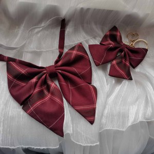 【三叶团子手作工坊】沙华正布jk手作巨羽根领结 jk制服小物配饰