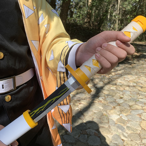 鬼灭之刃刀我妻善逸日轮刀 灶门炭治郎蝴蝶忍cos动漫武器道具木刀