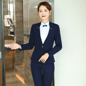 空姐制服气质工作服职业套装高端时尚空姐服酒店前台接待工作装女