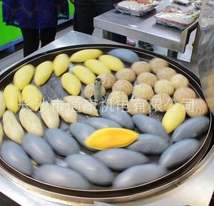 通康山药饼锅巴馒头机发糕机商用米饼锅贴机蒸馍转锅大饼子烤饼机