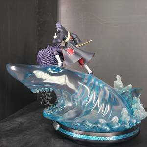 漫魂 现货火影忍者手办筑梦空间干柿鬼鲛三尾鲛肌透明大鲨鱼树脂