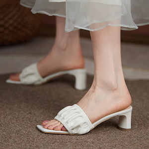 夏季凉拖外出女高跟