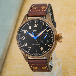 二手万国飞行员新款青铜大飞iw501005自动机械瑞士名表46mm
