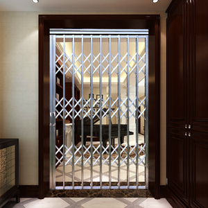 新品304不锈钢伸缩拉闸门 折叠防盗门大门订制阳台推拉防盗工程门