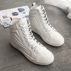 中国有嘻哈红花会pgone万磁王同款个性厚底发型师高帮板鞋子秋冬