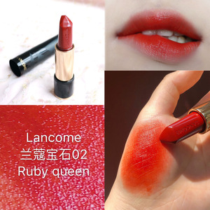现货包邮兰蔻02lancome兰蔻196 168口红菁纯柔润唇膏317刘涛同款