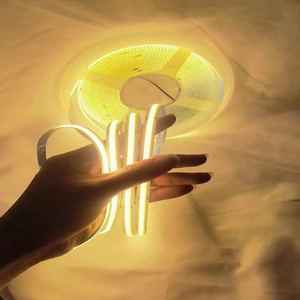 低压12v24vcob灯带led家装吊顶自粘线形灯客厅卧室白暖光红光定制
