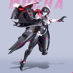 大火鸟ex01武机姬摩卡玩具plus上色关节可动变形玩具合金成品奶昔