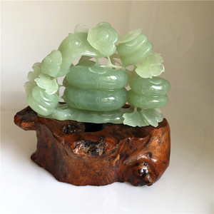 天然岫玉事事如意摆件摆设 a货正品岫岩玉小摆件小摆设玉石摆件