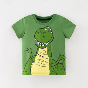 儿童恐龙绿色t