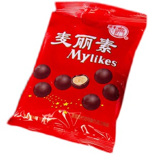 梁丰麦丽素巧克力豆大包装朱古力120g*3包8090怀旧零食(代可可脂