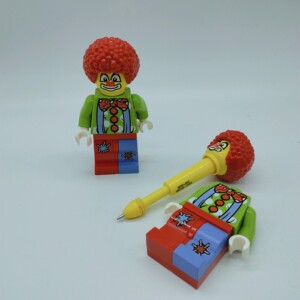 正版散货 木头人方块人马戏团小丑大号设计手办公仔 圆珠笔系列