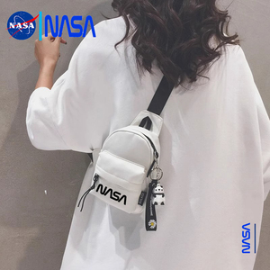 NASA联名斜挎包女ins风休闲胸包迷你手机单肩包2024新款小包包男