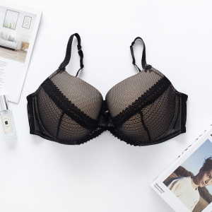 定制文胸大罩杯奶罩欧美风网格胸罩胖mm巨乳超大牛杯薄定型ghijkl