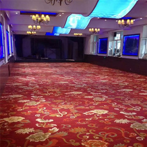 酒店宾馆KTV电影院涤纶印花满铺地毯 卧室客房走廊尼纶工程地毯垫