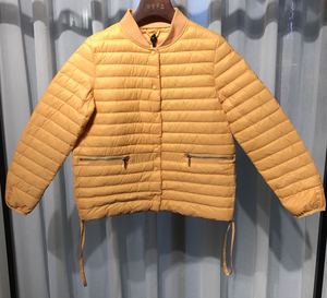 dinuokaou 新款韩版圆领糖果色轻薄抽绳短款羽绒服外套女 18029