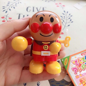 日本面包超人可爱发条人偶玩具可前进后退原地踏步走转圈
