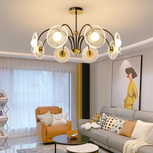 客厅吊灯北欧美式轻奢高档大厅满天星2022年新款主灯天猫精灵智能