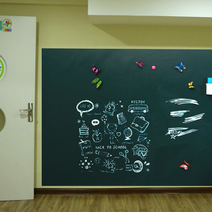 家用黑板贴白板贴可擦写儿童教学涂鸦绿板贴自粘墙膜可移除墙贴纸