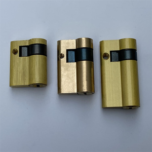 智能锁密码锁 电子锁应急纯铜锁芯 指纹锁锁芯  半截锁芯 全铜