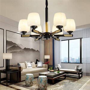 木林森j-s春风如意6头组合形吊链灯