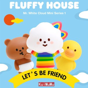 kuimumu【现货】fluffy house彩虹妹妹一代盲盒公仔泡泡玛特正品