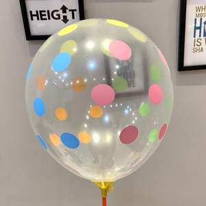 12寸加厚透明波点气球生日派对儿童幼儿园活动宝宝装饰场景布置