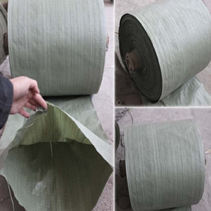 长管编织袋毛坯布料圆筒料 铁艺缠绕蛇皮袋布卷2层半成品打包布卷