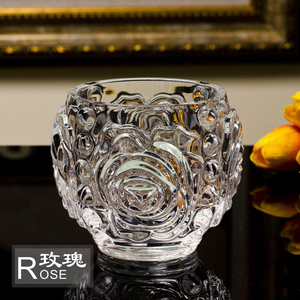 欧式创意透明水晶玻璃圆球 水培玻璃花瓶圆形绿萝瓶花器包邮