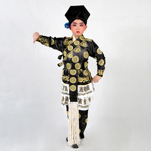 儿童京剧戏曲演出服三岔口武生衣花抱衣武打衣大武生少儿戏曲服装