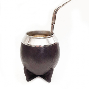 纯手工定制牛皮开口马黛茶杯马黛茶专用杯武磊梅西同款马黛茶茶具