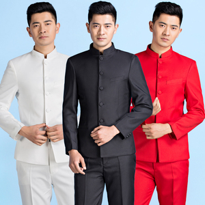 男士大合唱服装指挥服民国风演出服装学士服中山装学生五四青年装