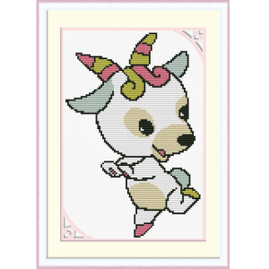 印花十字绣十二生肖羊动物图案新手简单小幅挂画2021新款客厅卧室