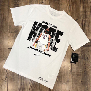 nike耐克湖人kobe科比黑曼巴81分篮球运动短袖t恤男女情侣装