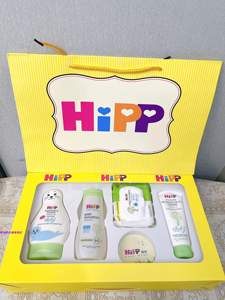 包邮新德国本土喜宝HIPP婴幼儿洗护套装4件套礼盒装沐浴露洗发水