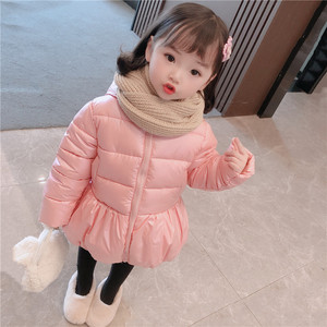 女童棉服网红宝宝冬装小童三岁小女孩冬季女加厚外套儿童卡通棉衣