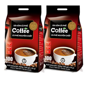西贡咖啡1600g越南原装进口原味三合一速溶咖啡粉100条