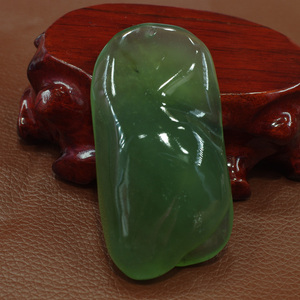 岫玉冰种原石手把石玉石把玩岫岩玉手玩件绿色手把件手玩件男女款