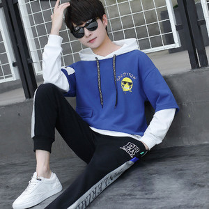 初中男生12-15岁大童男装13学生潮流秋装14男孩帅气卫衣运动套装