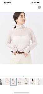 博多小时代  日系精选品牌 iena羊绒修身打底衣