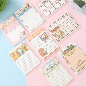 便签便条纸日程记录时间管理清新可爱卡通手帐留言日程记录打卡纸
