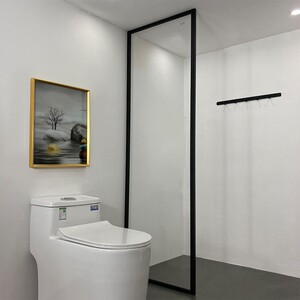 网红淋浴房隔断浴室半墙玻璃家用卫生间干湿分离推拉门洗澡间浴屏