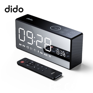 DiDo X9蓝牙音箱家庭迷你插卡镜面音响 充电收音通话遥控智能音箱
