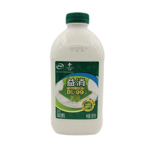 伊利益消桶装原味风味发酵乳1050g生牛乳含乳双歧杆菌水果捞酸奶