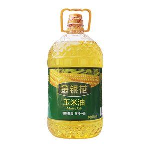 金银花玉米油5l桶装非转基因压榨一级食用油胚芽长寿花同厂非金胚