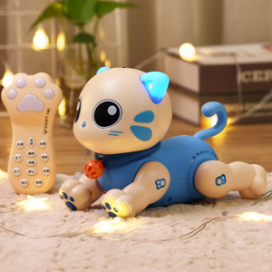 儿童仿真猫咪小猫宠物猫走路会叫的玩具猫机器电动智能玩偶猫女孩