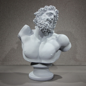 拉奥孔头像人物雕塑石膏像摆件北欧设计软装树脂人像雕像装饰摆设